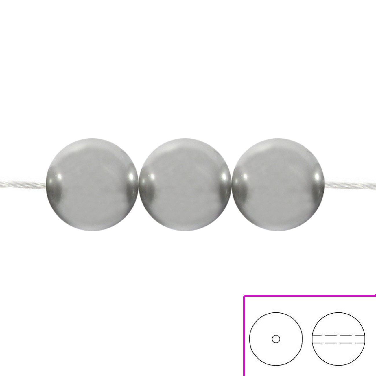 Light grey pearl clearance