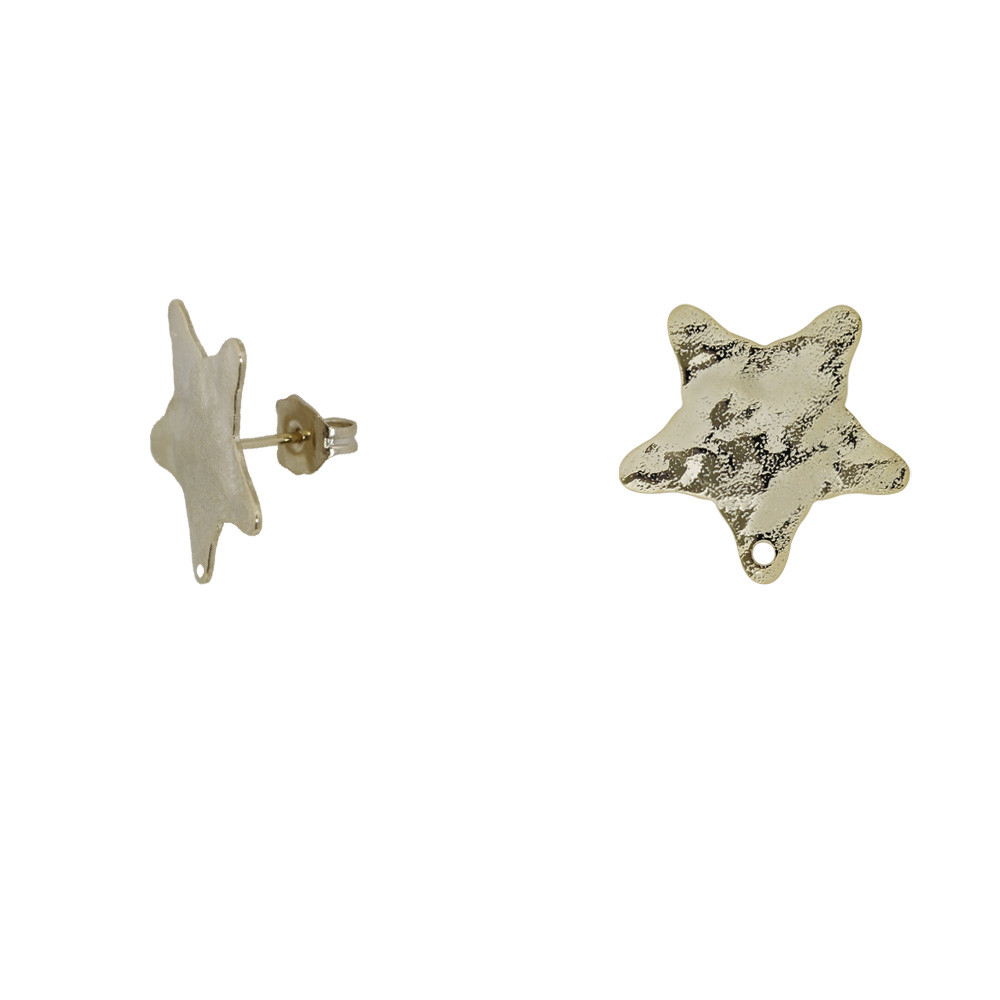 Orecchini A Stella Tuscany Silver In Argento 925: Perno Con Stella Piena E Ritagliata, Ipoallergenici, Regalo
