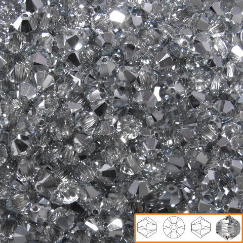 Bicono Swarovski 4 mm - 144 pz Crystal Cal