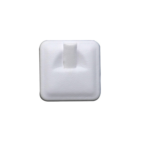 Espositore per Anello Quadrato in Ecopelle- 3,3cm-10pz Bianco