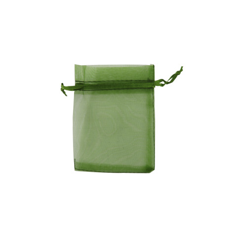 Sacchetto Organza Econom. 2Â° Mis.L9xH12xP10 cm 100pz Oliva
