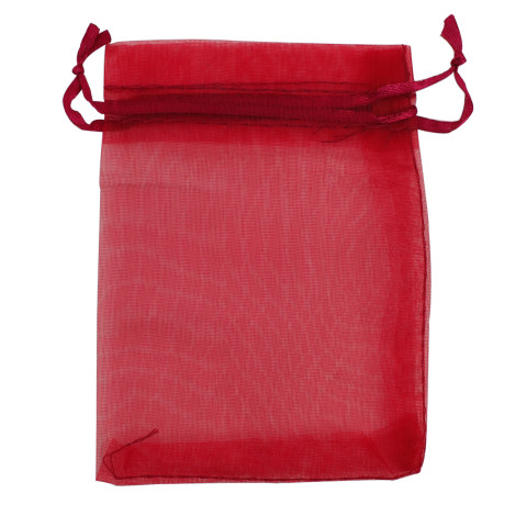 Sacchetto Organza Econom.4Â° Mis.L17xH23xP20cm 100pz Rosso