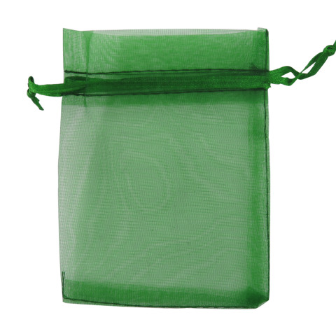 Sacchetto Organza Econom.4° Mis.L17xH23xP20cm 100pz Verde Italia